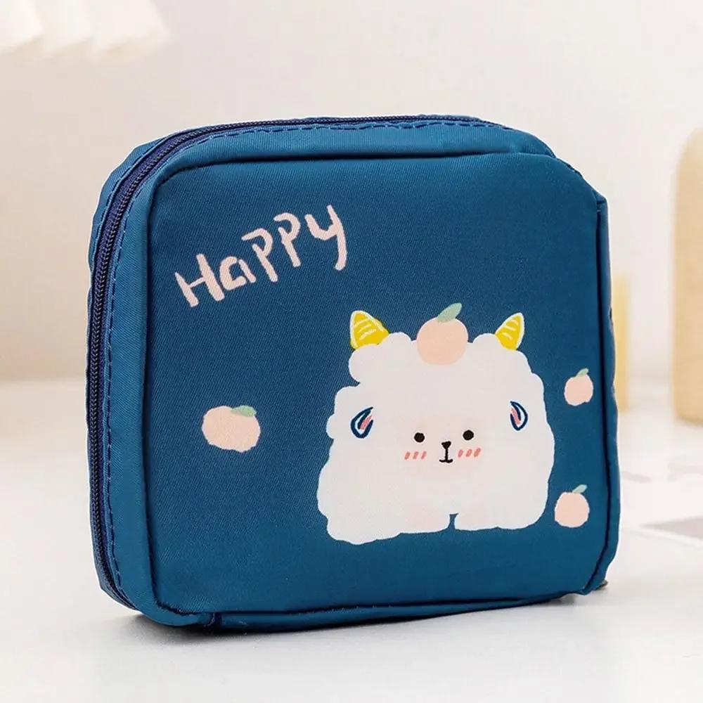 1Pc Sanitary Napkin Storage Bag Waterproof Bag Tampon Pads Coin Purse Travel Makeup Lipstick Pouch Kawaii Data Cables Organizer