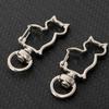 Zinc Zinc Alloy Cat Connecting Ring Gold Silver Plated Split Key Ring Connector  DIY Jewelry