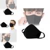 Atmungsaktive Schwarze Baumwoll-Gesichtsmaske Bequem Waschbar Winddicht Und Warm Für Alle Jahreszeiten