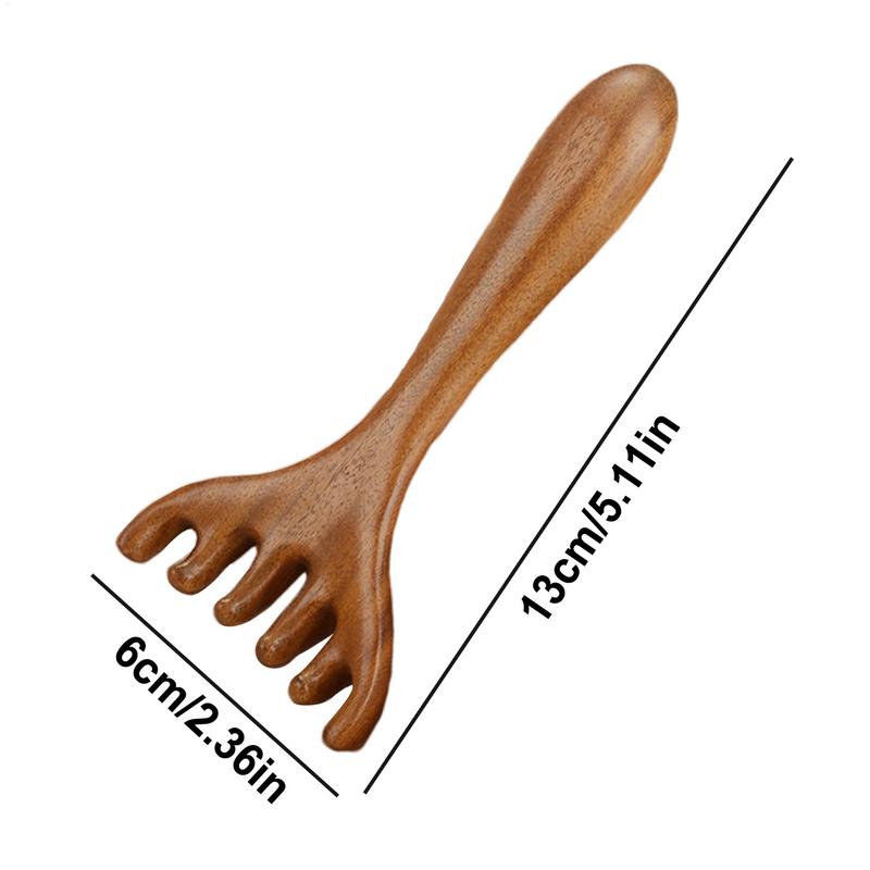 Five-Claw Scalp Massager Gua Sha Tool Back Scratcher Spa Handheld Meridian Massage Comb Hair Care