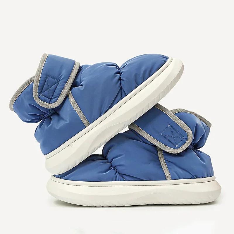 Fashion Winter Warm Thicken Plush Waterproof Snow Boots Women Non Slip Thick Bottom Cotton Padded Ankle Boots Outdoor Woman Shoes 2024