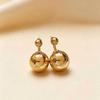 Vintage Round Ball Stud Earrings - Unique Light Luxury Design