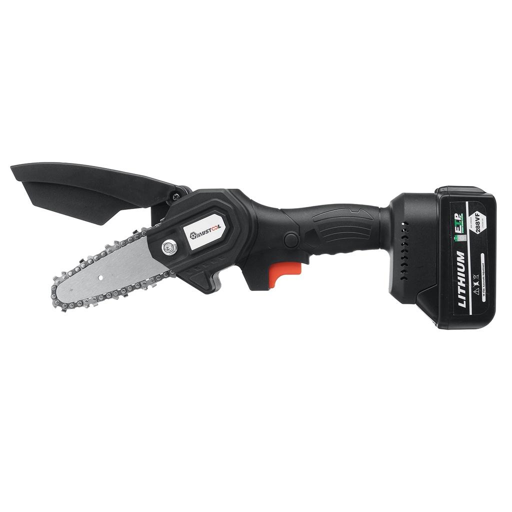 1200W 4 Inches Mini Electric Chain Saw Woodworking Purning Garden Logging Power Tools Adapt to Battery 288Vf
