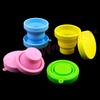 Silikon Welt Silikon Faltbecher Tragbare Mundspülbecher Anti-Drop Reise Outdoor Teleskopbecher Kaffee Handbecher Wasserbecher