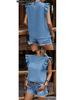 Women's Pure Color Ruffled Raglan Sleeve Top
