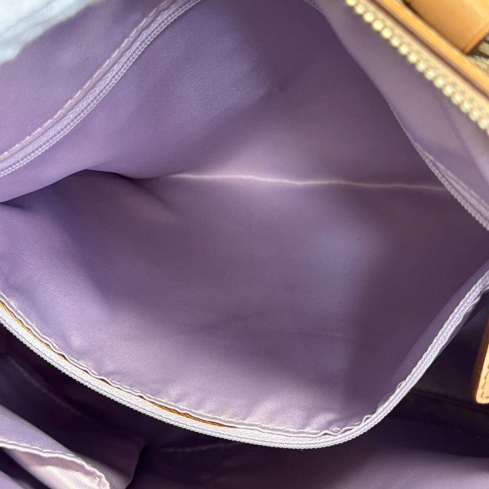 COACH 16119 2way Shoulder Shoulder Signature PVC coated canvas Handbag beige PVC coated canvas Women Used