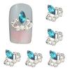 10 st 3D-krona Strass Nageldekoration Berlocker Nitar Manikyrverktyg