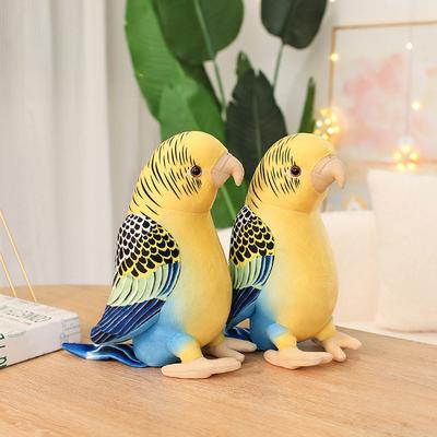Simulierte Wellensittich-Puppe Niedlicher Tukan-Vogel Plüschtier Puppe Glückliche Kinder Kuschelpuppe Geschenk