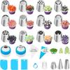 27-Piece Russian Piping Tip Set with Icing Nozzles & Cake Decorating Bags