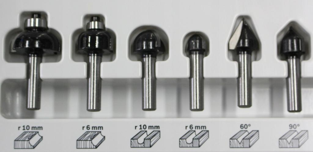 Milling Cutter Set 30 Pcs. 8mm Handle