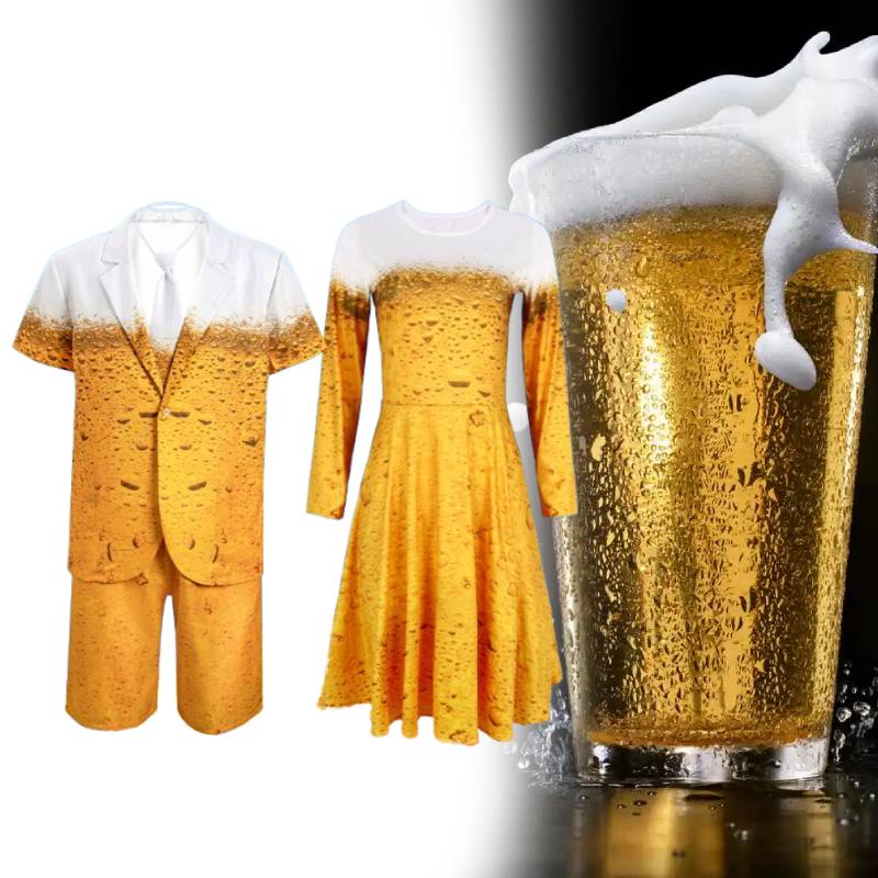 Theme Beer Mens Performance Suit Dress Cosplay Costume Halloween Gift Party