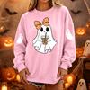 Women's Pullover Sweatshirt, Casual Long Sleeve Neck Loose Fit Color Top