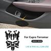 Top Suede For Cupra Terramar 2024 2025 2026 LHD RHD Car Front Rear Doors Map Pocket/Co-Pilot Toolbox Sticker Interior Trim