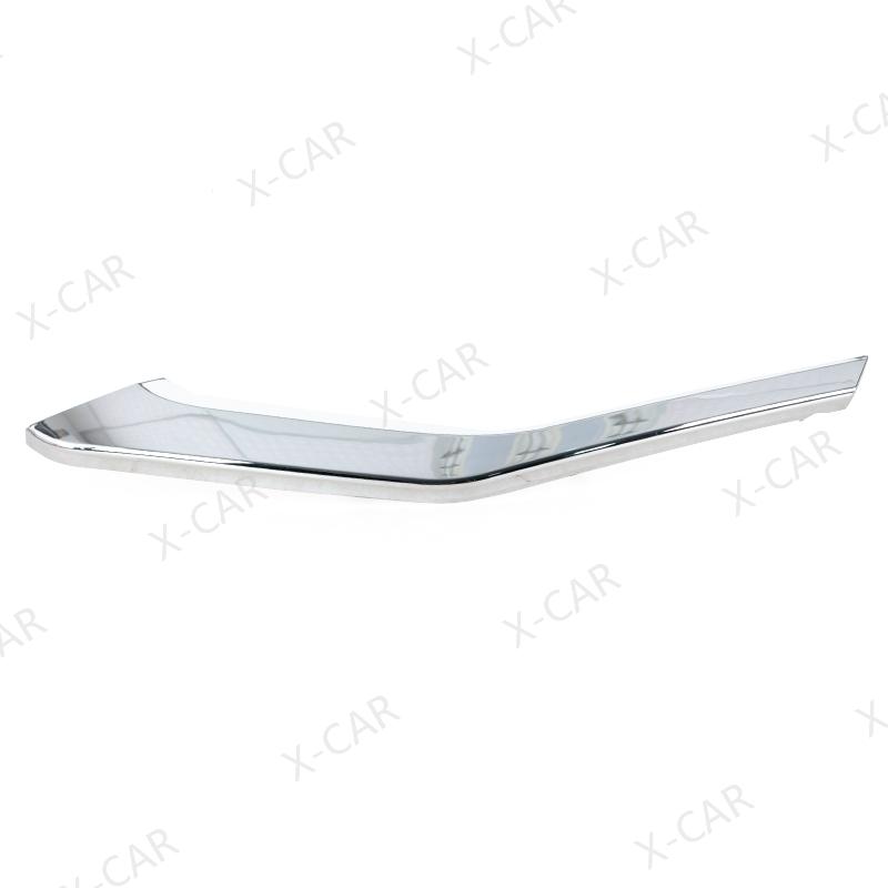 Front Bumper Headlight Foglamp Lower Chrome Trim Strip Molding Decorative Cover Lid For Mitsubishi Eclipse Cross 2018 -