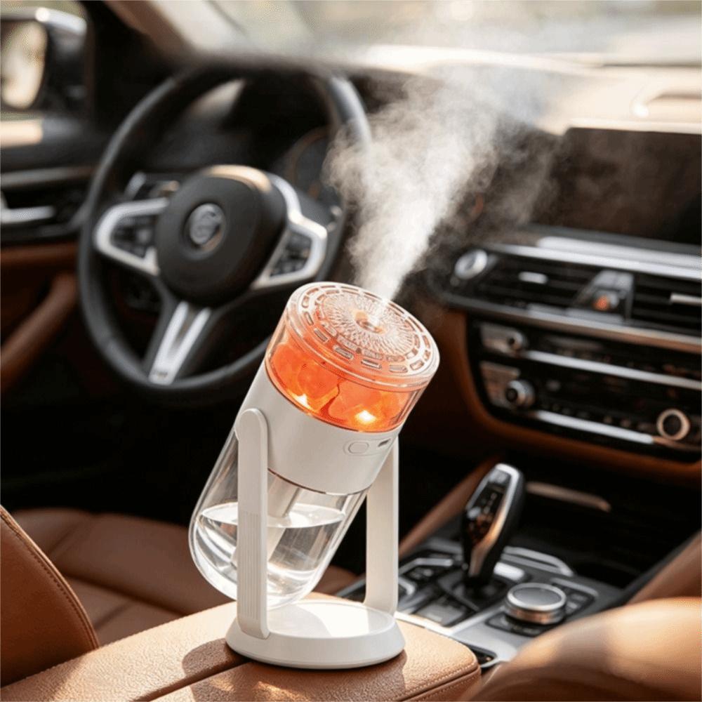 Crystal Salt Stone Shaking Head Humidifier Ambient Light USB Humidifier Room