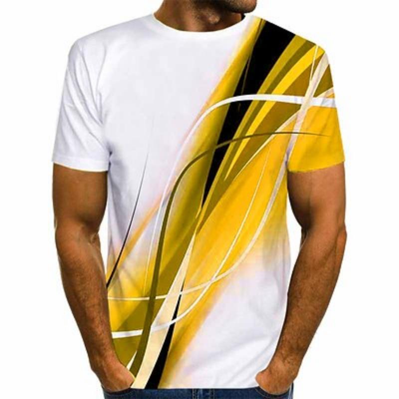

Мужская графическая рубашка Футболка с коротким рукавом Футболка с круглым вырезом и 3D-принтом Уличная одежда Повседневная одежда Для выхода в свет 5XL