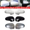 For Toyota Mark X Reiz 2010-2017 Prius 2009-2013 Car Replacement Rearview Side Mirror Cover Wing Cap Exterior Door Case Trim