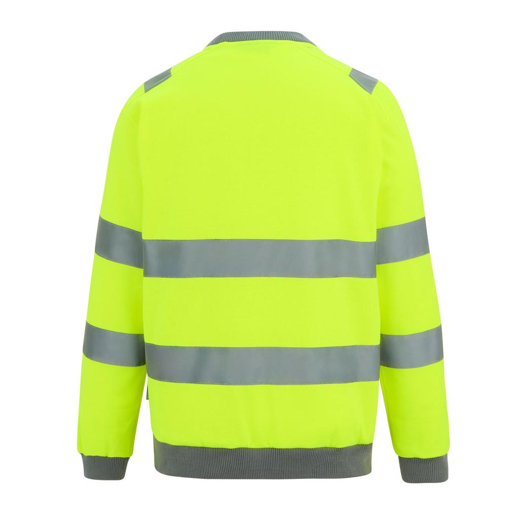Regatta Professional Mens Pro Contract Hi-Vis Crew Neck Sweatshirt