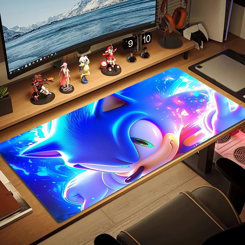 Sonic the Hedgehog Print Cushion Non-slip Laptop Tablet Big Mousepad XXL Mat Mini PC Playmat With Lock Edge