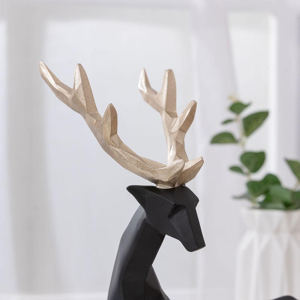 European Style Decorative Items Creative Resin Crafts  Decorative Items  Geometric Deer Ornaments Gifts  Living Room Home