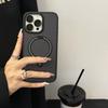 Applicable To Apple 17 Carbon Fiber Pattern Mobile Phone Case Creative Magnetic Charging Bracket iPhone16 Anti-drop 15 Protective Case