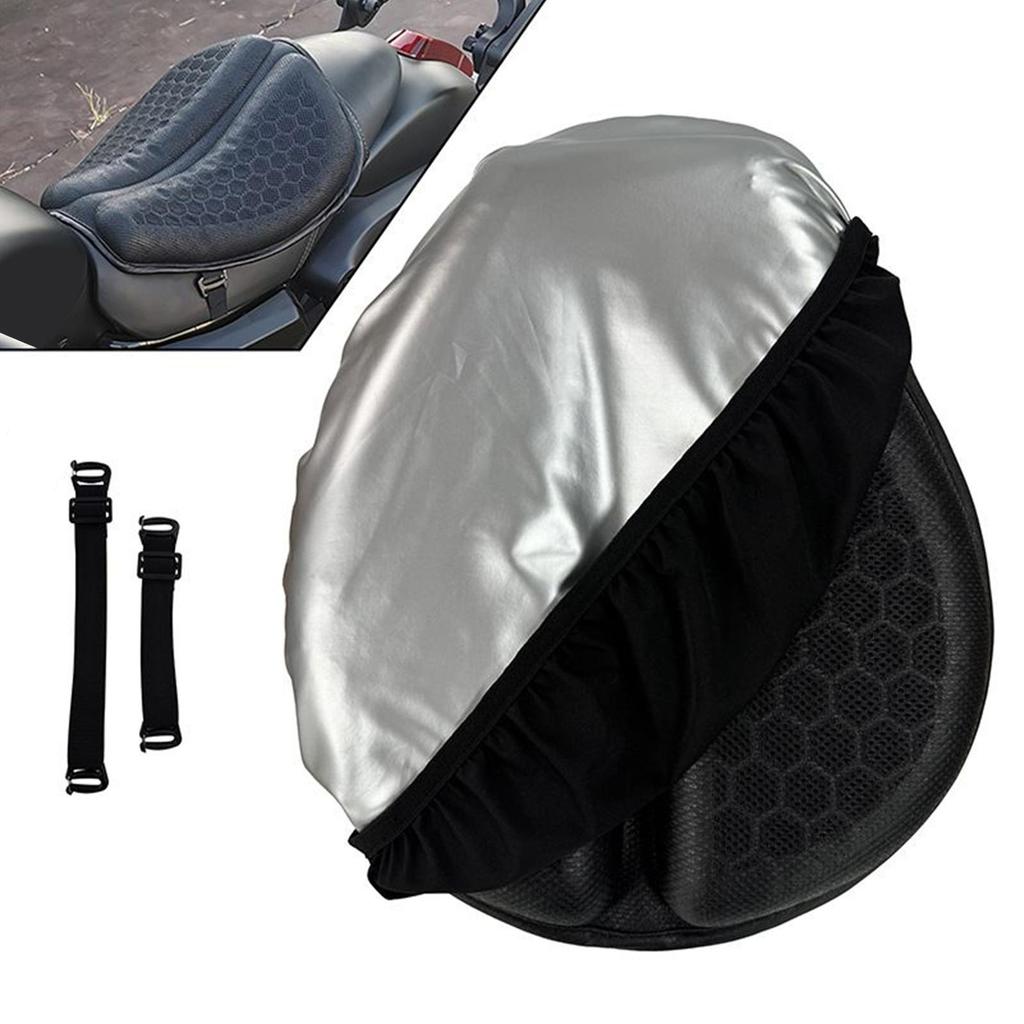 Motorcycle Gel Seat Pad Shock Absorption Gel Pad Breathable Chair Shock Absorbing Cushion for Support & Softness Comfortable