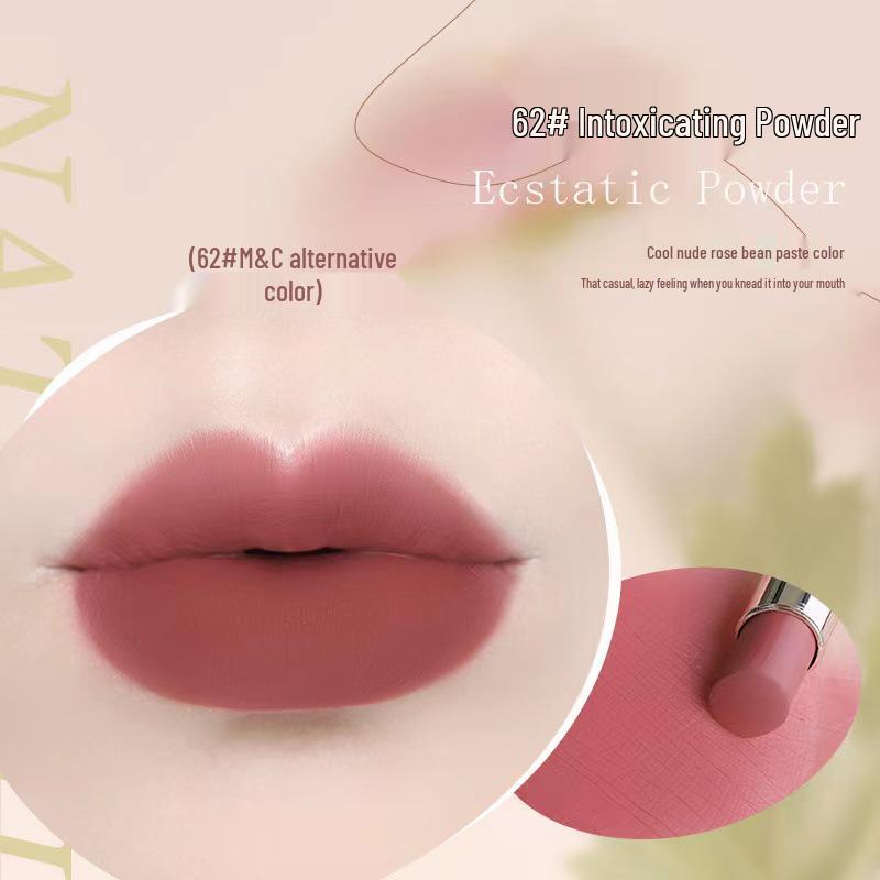 NOVO5979 Soft Mist Matte Velvet Long-Lasting Lipstick - High Pigment & Non-Stick Lip Gloss