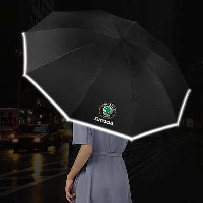 Autó automata esernyő LED zseblámpával Fordított fényhez Skoda octavia 3 2 superb 3 kodiaq Fabia Kamiq Karoq Autóalkatrészek