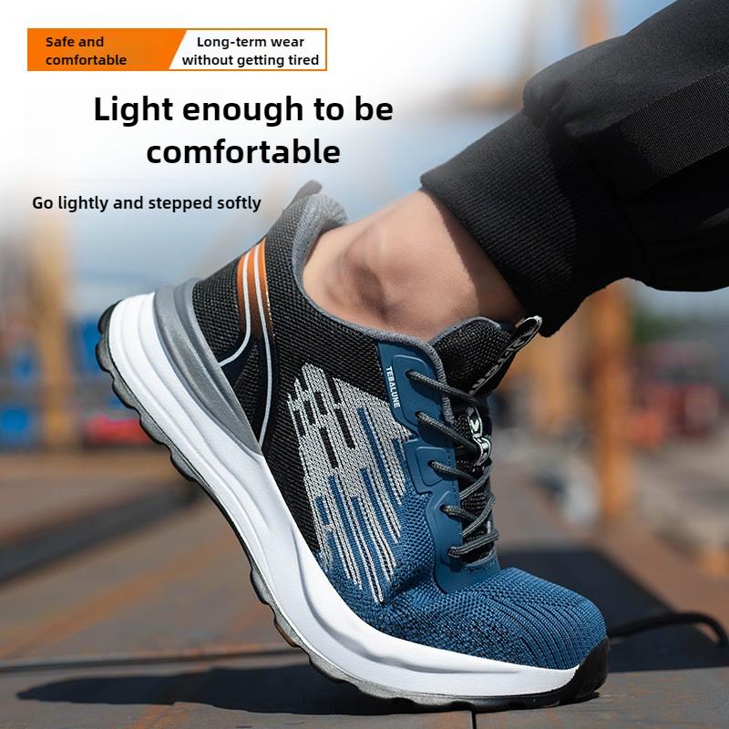 plastic toe safety boots lightweight ventilated safety shoes anti smash shoe puncture proof comfortable work shoes for men women