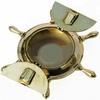 Mosiężna popielniczka w stylu koła żeglarskiego Kolekcjonerski prezent i biurko