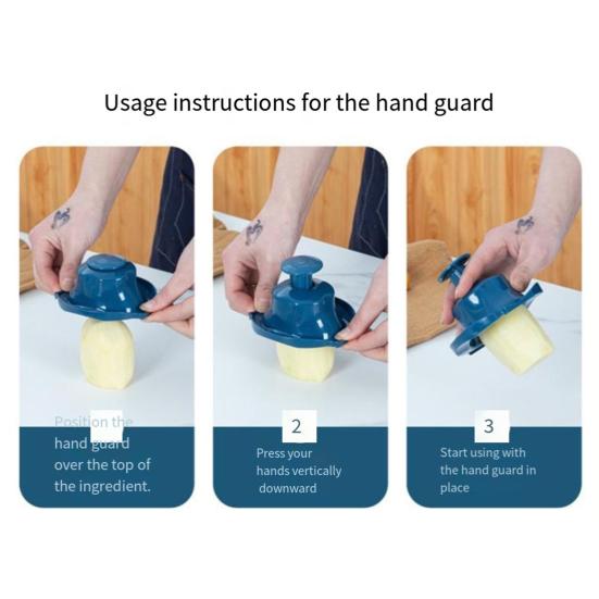 Manual Vegetable Grater Multi-Function Handheld Slicer Shredder with Stainless Steel Blades Efficient Vegetable Chopper for Carrot Potato Salad