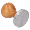 58mm Edelstahl Kaffeepulver Hammer Tamper mit Holzgriff Kaffeezubehör