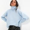 Hoher Kragen Lockerer Pullover für Damen - Europäischer und Amerikanischer Stil, Herbst/Winter