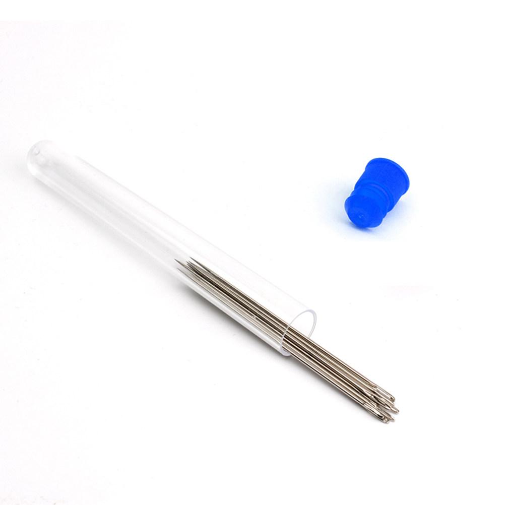 10Pcs 16x1cm Translucent Plastic Storage Bottles Lids for Beads Needles Jewelry Findings Craft Organizing DIY Sewing
