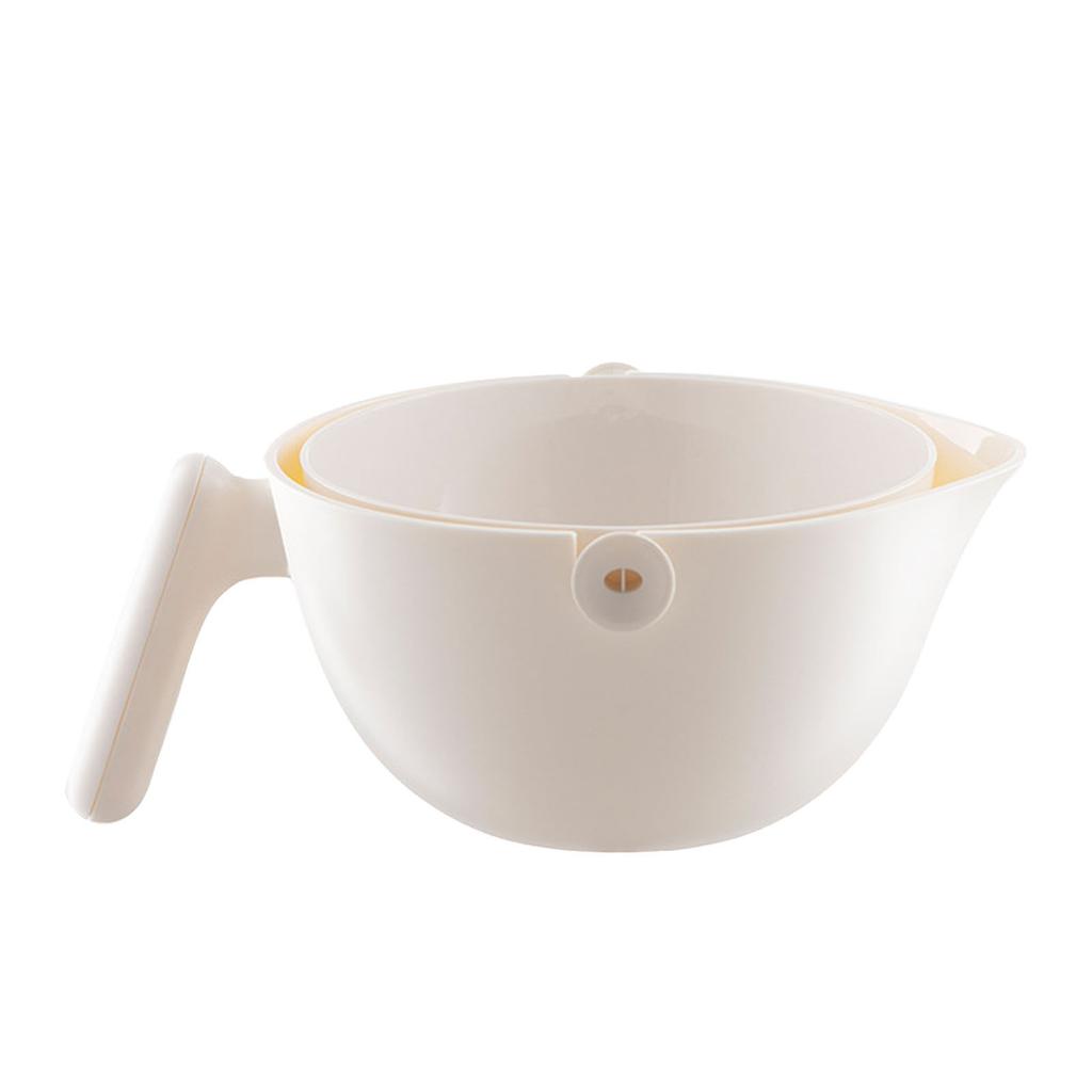 Double Layer Vegetable Washing Basket Plastic Multipurpose Fruit Draining Basket for Kitchen