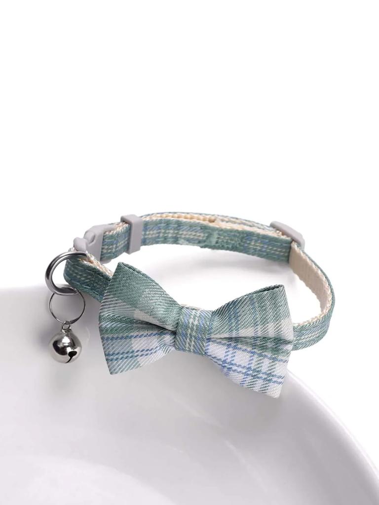 1pcCute Cat Collar Small Puppy Cat Collars Bow Kitten Cat Collar Bowknot Necklace with Bell for Dogs Cats Chihuahua Pet Supplies