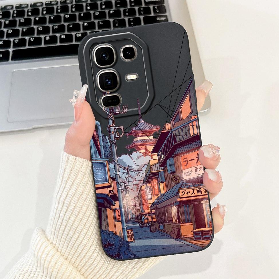 Für Infinix Note 50 Pro Plus Hülle Silikon Kawaii Niedliche Katze Lustig Bemalt Stoßstange Für Infinix Note 50 Pro+ Handyhülle X6856