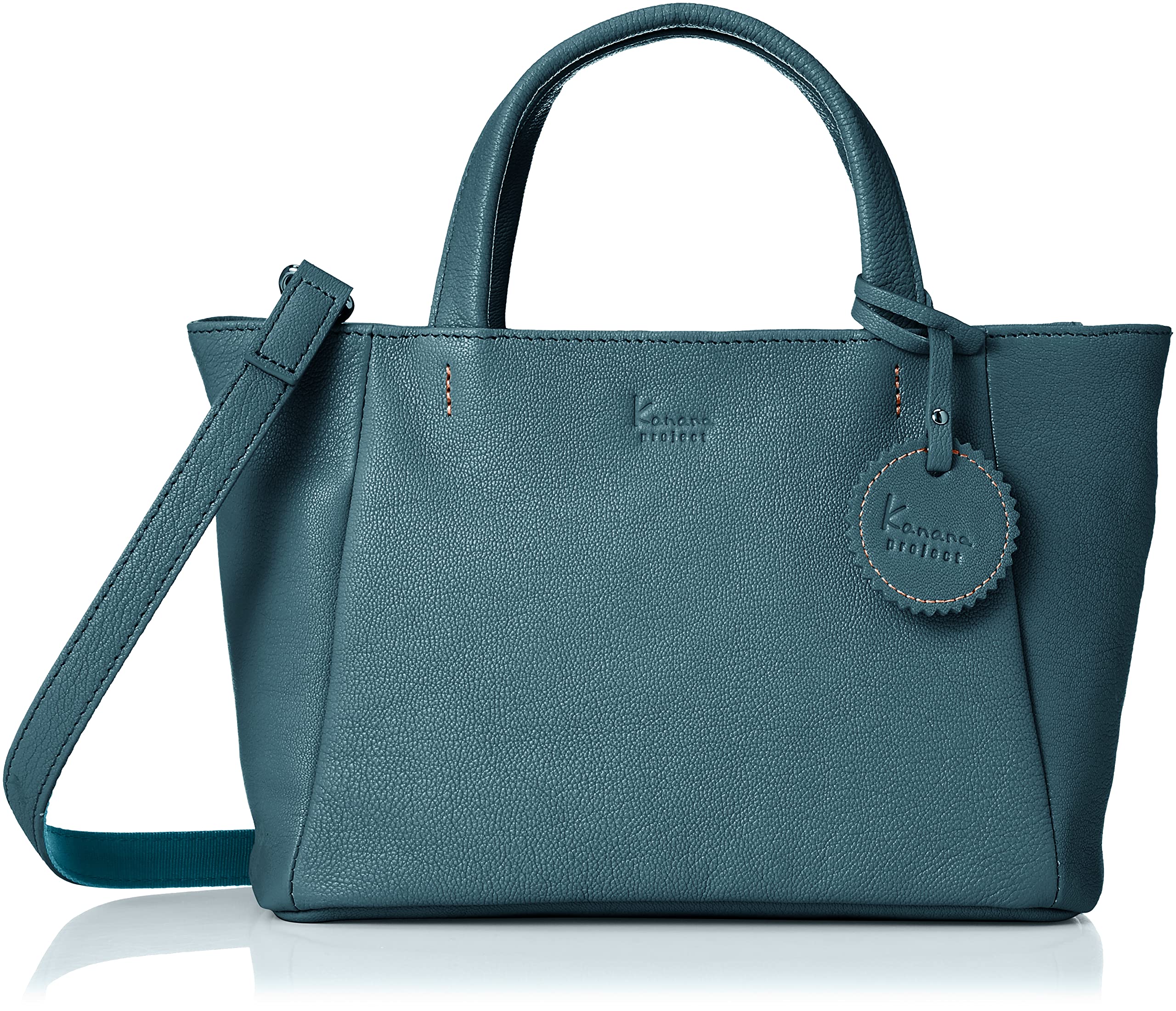 

Project Shoulder Bag Leather Bag Goat Leather 2way Tote Shoulder Compact Size Fika Teal Green [Kanana Collection] Women s No.31372 чирок зелений колір