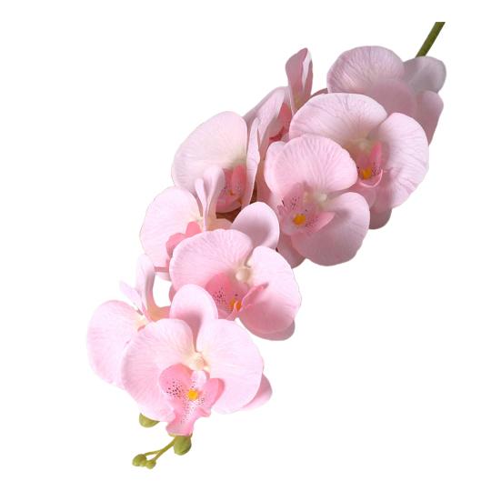 Sztuczne Kwiaty Phalaenopsis 102 cm Długi Pęd Realistyczny w Dotyku Sztuczna Gałąź Storczyka z 9 Głowami Pełne Kwitnienie do Wazonu Dekoracja Domu Wesela Imprezy