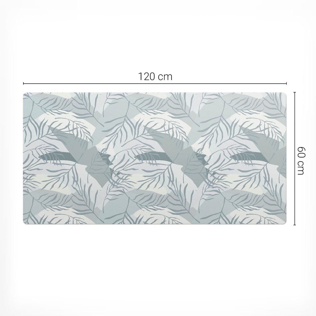 Designerska Podkładka Ochronna Pod Laptopa Liście W Pastelach 120X60 Cm