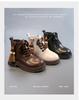 Girls' 2025 Autumn Princess Leather Short Boots - Stylish Medium & Large Children's Martin Boots