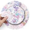 50 Colorful Dreamy Girly Stickers for Notebooks, Water Bottles, and Phones