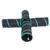 Pet Play Tunnel Collapsible 4 Way Cat Tube with Storage Bag for Cats Dogs Rabbits Indoor and