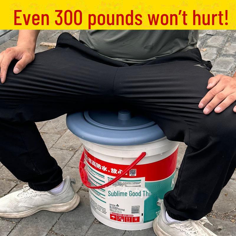 Siège de toilette portable pour personnes âgées avec seau à urine - Ajustement universel pour toilettes sèches domestiques ou rurales simples