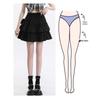 Women's Summer Ballet-Style High-Waisted Ruffled Mini Skirt
