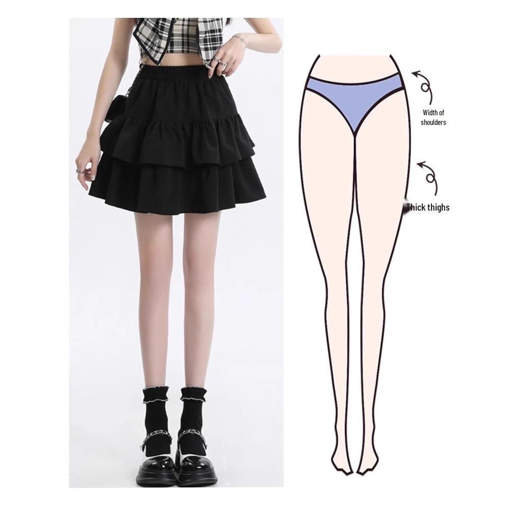 Women's Summer Ballet-Style High-Waisted Ruffled Mini Skirt