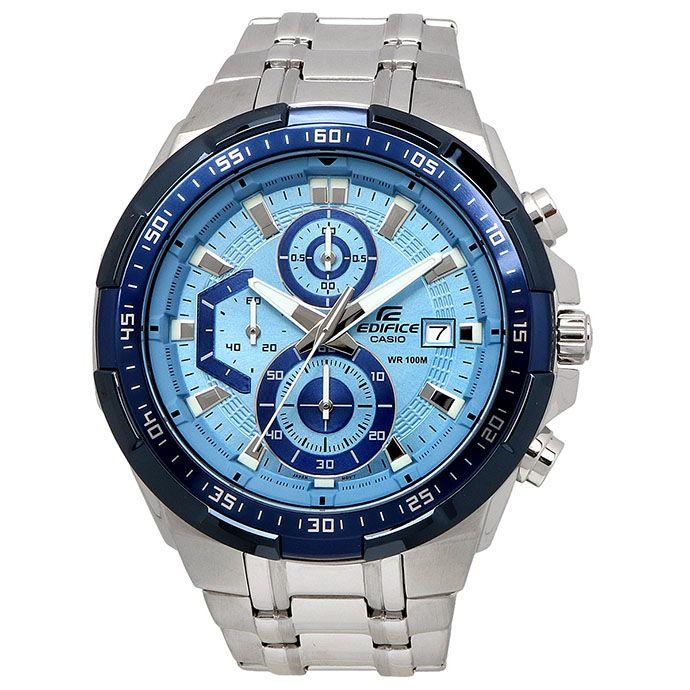 Used EDIFICE Watch CASIO Chronograph Blue Overseas Model EFR-539DE-2AV [Parallel Import]