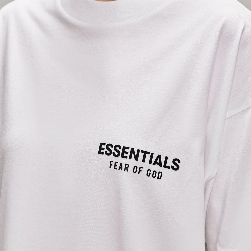 Fear of God Essentials Classic Fit T-Shirt Bright White Men Tops 125AS254192F