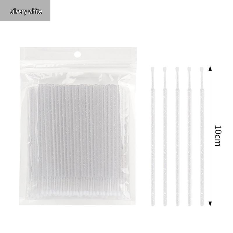Crystal Rod Micro Brushes for Eyelash Extensions and Tattooing - Cotton Swab Applicators for Remover and Cleaning.