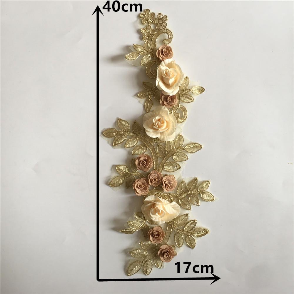 3D Embroidered Polyester Flower Lace Collar for DIY Sewing